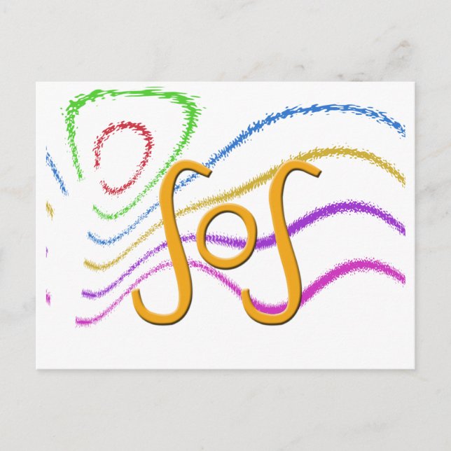 Postal Acrónimos divertidos- SOS (Anverso)