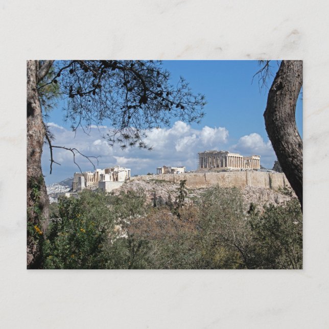 Postal Acrópolis, Atenas (Anverso)
