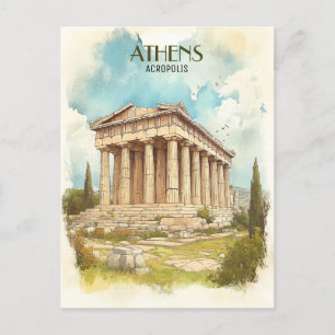 Postal Acrópolis, Atenas Grecia Viajes