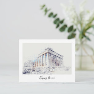 Postal Acrópolis, Atenas, Grecia Viajes Retro Vintage