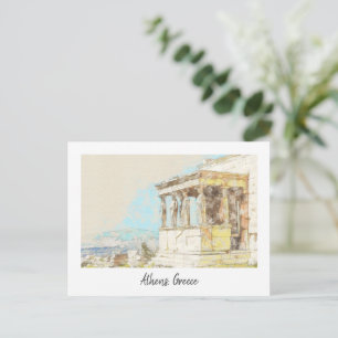 Postal Acrópolis, Atenas, Grecia Viajes Retro Vintage