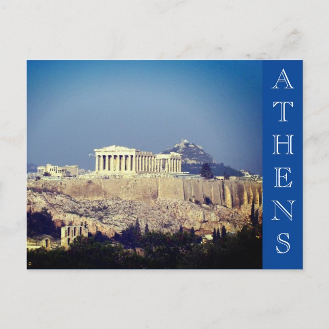 Postal acropolis athens grecia (Anverso)
