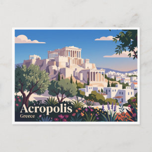 Postal Acrópolis de Atenas Grecia
