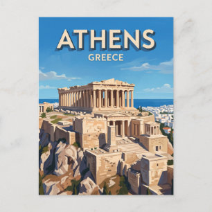 Postal Acrópolis de Atenas Grecia