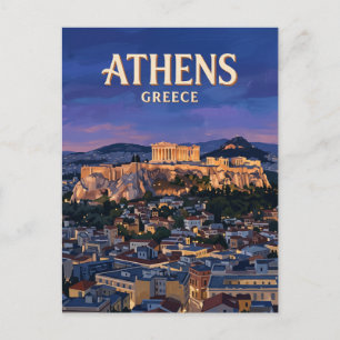 Postal Acrópolis de Atenas Grecia