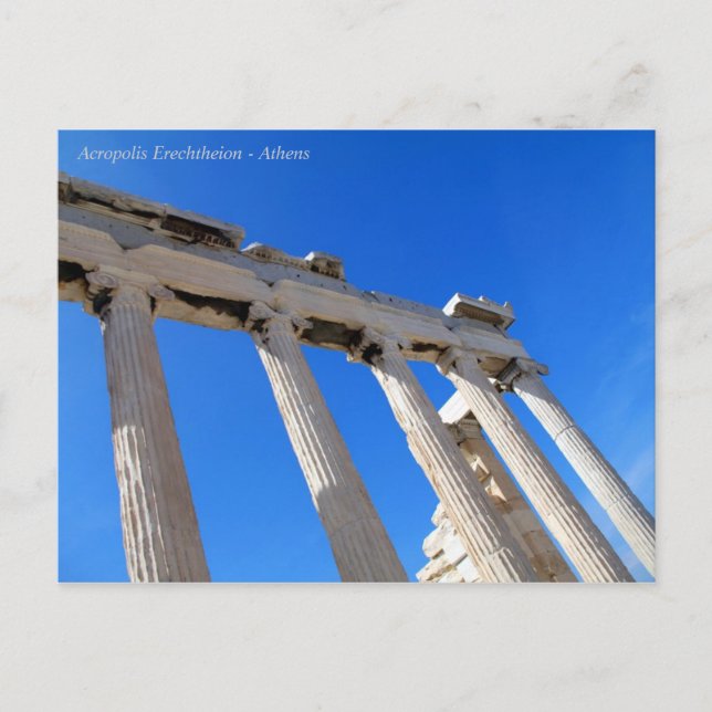 Postal Acropolis Erechtheion - Atenas (Anverso)