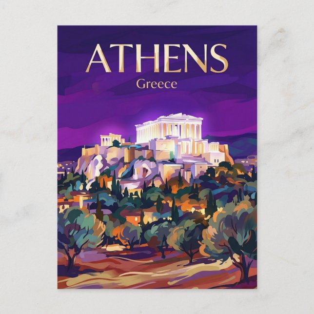 Postal Acrópolis Grecia (Anverso)