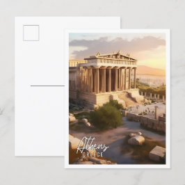 Postal Acrópolis histórica de Atenas Grecia