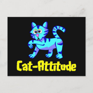 Postal Actitud De Gato