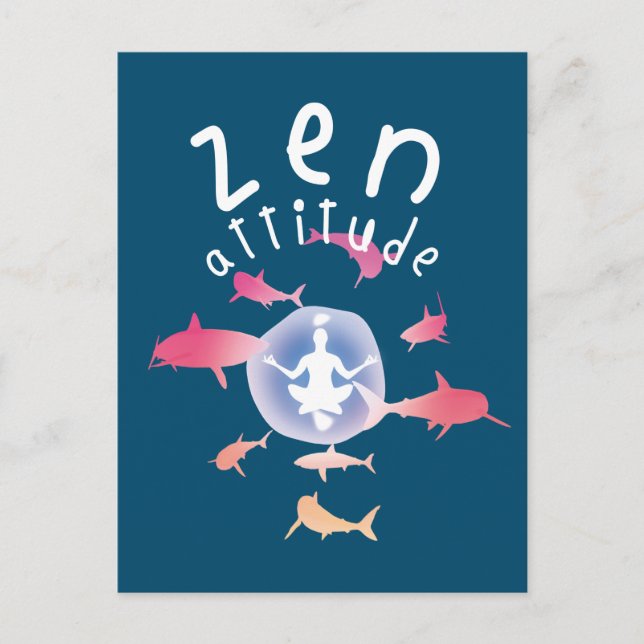 Postal Actitud de Zen (Anverso)