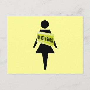 Postal Actitud feminista imagen feminista divertida