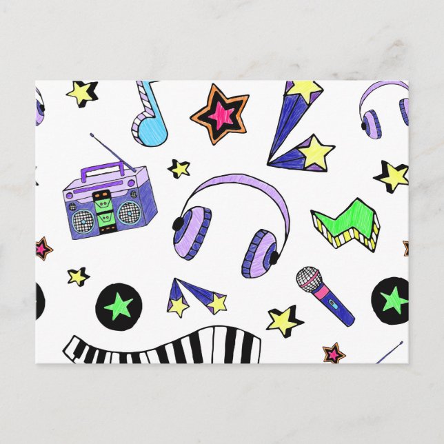 Postal Activar la música (Anverso)