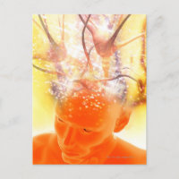 Actividad cerebral, ilustraciones conceptuales del