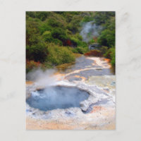 Actividad geotérmica cerca de Rotorua, Nueva Zelan