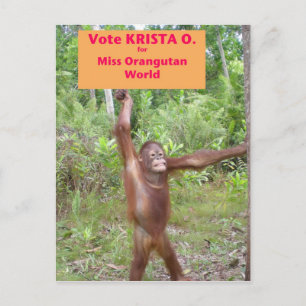 Postal Activista de concurso de belleza