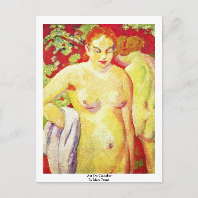 Postal Acto De Cinnabar Por Marc Franz (Anverso)