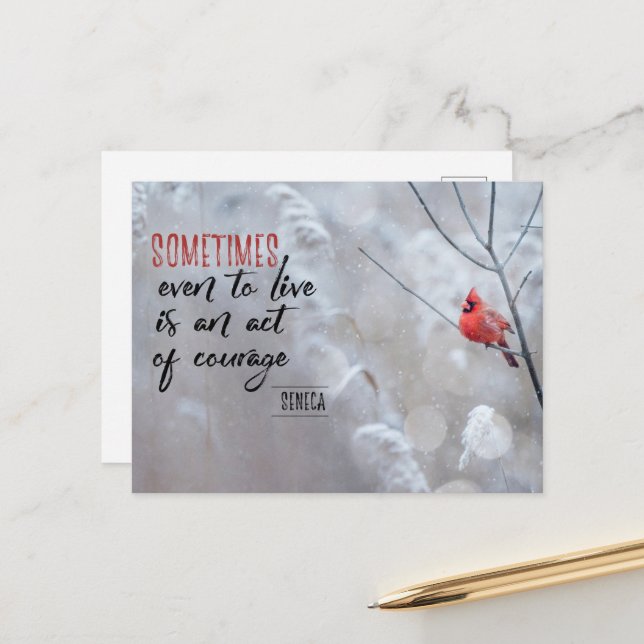 Postal Acto de coraje (Anverso/Reverso In Situ)