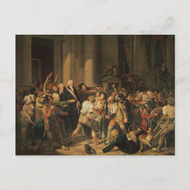 Postal Acto de coraje del señor Defontenay (Anverso)