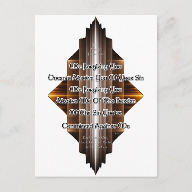 Postal Acto De Perdón (Anverso)