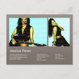 Postal Actor de 2 caras y modelo 2 caliente de disparo Gr