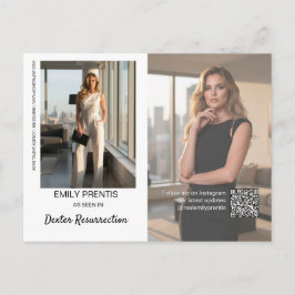 Postal Actor Promo Card | 3 Photo Composite Postcard