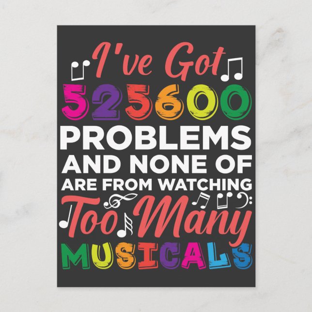 Postal Actores de teatro musical y cantantes de Broadway (Anverso)