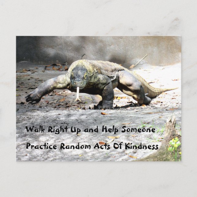 Postal Actos aleatorios de bondad - Komodo Dragon (0751) (Anverso)