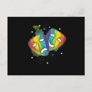 Postal Actriz de cine de teatro Rainbow LGBT G