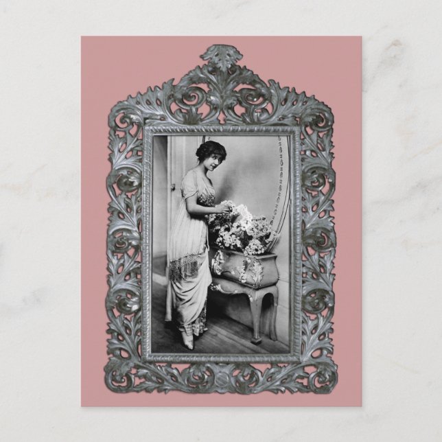 Postal Actriz francesa (Anverso)