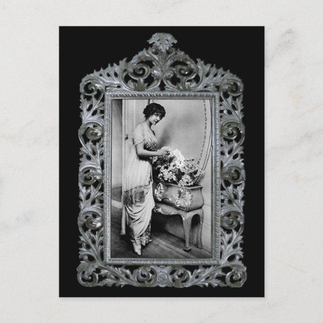 Postal Actriz francesa (Anverso)