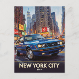 Postal Actuación en la calle de Nueva York ochenta 1985