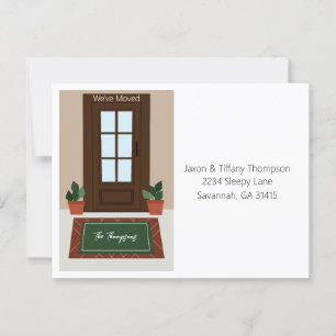 Postal Actualice Nuestra Puerta Delantera De Dirección