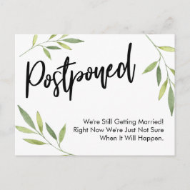 Postal Actualización de Bodas postponados de vegetación s