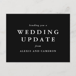 Postal actualización del boda cambia la fecha en blanco y