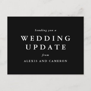 Postal actualización del boda cambia la fecha en blanco y