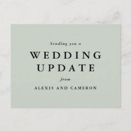 Postal actualización del boda cambiar el color verde de l