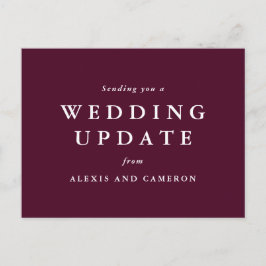 Postal actualización del boda cambiar el margen de fecha