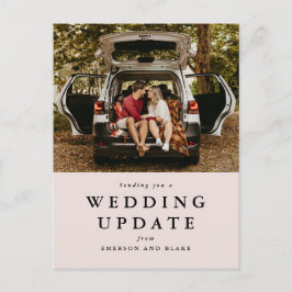 Postal actualización del boda cambiar la fecha de la foto