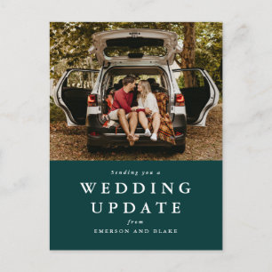 Postal actualización del boda cambiar la fecha de la foto