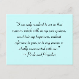 Postal Actuar de manera que constituya la felicidad Jane 