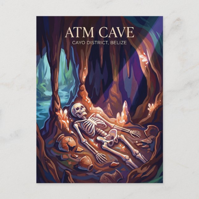 Postal Actun Tunichil Muknal (ATM Cave) Belize (Anverso)