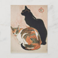 Acuarela - 2 gatos - Théophile Alexandre Steinlen