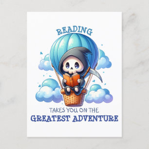 Postal Acuarela Amante de Libros Segador
