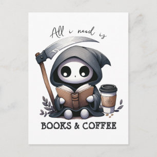 Postal Acuarela Amante de los Libros Segador