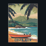 Postal Acuarela Costa Rica<br><div class="desc">¡Escape al corazón del paraíso con este poster groovy! En este ilustracion retro viven las exuberantes selvas tropicales,  los majestuosos volcanes y la vida silvestre vibrante. Sumérjase en el espíritu pura vida de Costa Rica y descubra un mundo de aventura a la espera de ser explorado.</div>