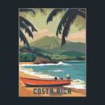 Postal Acuarela Costa Rica<br><div class="desc">¡Escape al corazón del paraíso con este poster groovy! En este ilustracion retro viven las exuberantes selvas tropicales,  los majestuosos volcanes y la vida silvestre vibrante. Sumérjase en el espíritu pura vida de Costa Rica y descubra un mundo de aventura a la espera de ser explorado.</div>