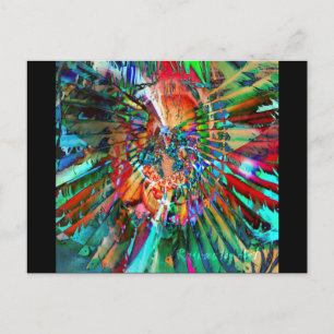 Postal Acuarela de arcoiris