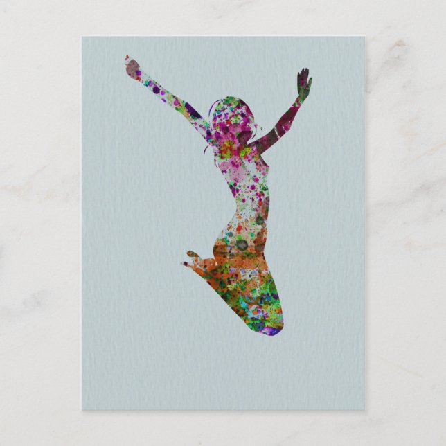 Postal acuarela de balanza (Anverso)