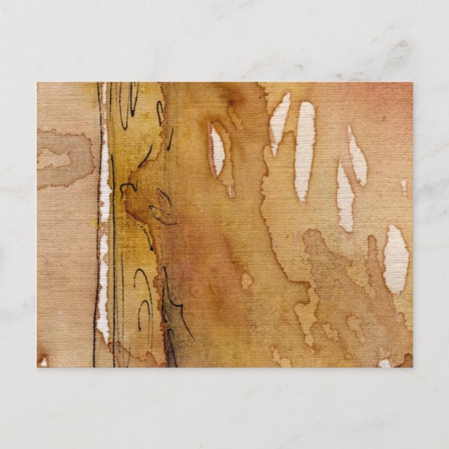 Postal acuarela de fondo artístico (Anverso)