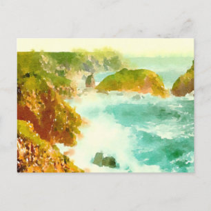 Postal Acuarela de ondas de choque